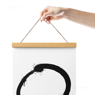 OpenCircle Magnetic Hanger Poster 05 Natural Wood