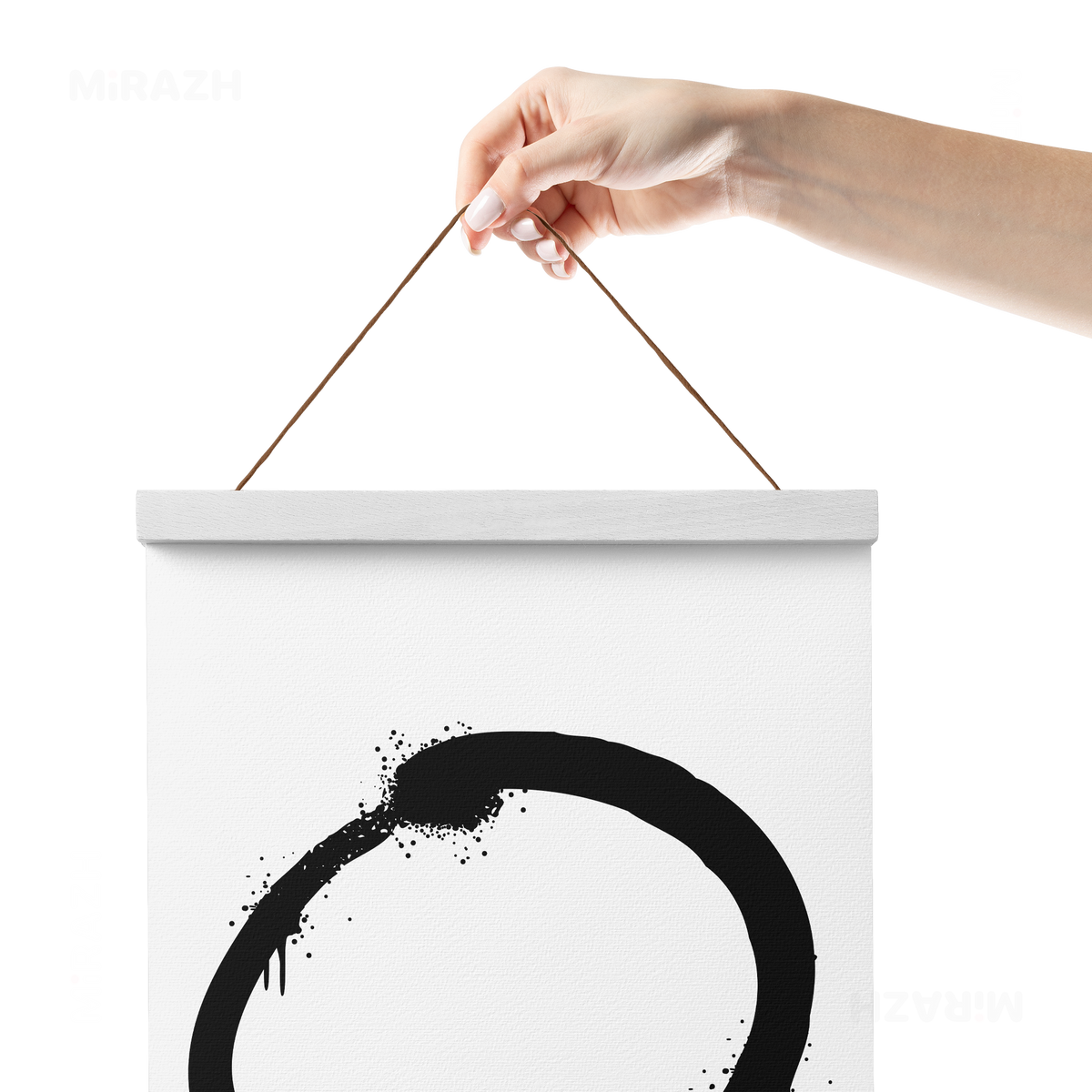 OpenCircle Magnetic Hanger Poster 05 White Wood