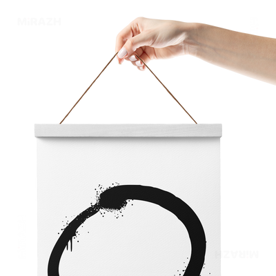 OpenCircle Magnetic Hanger Poster 05 White Wood