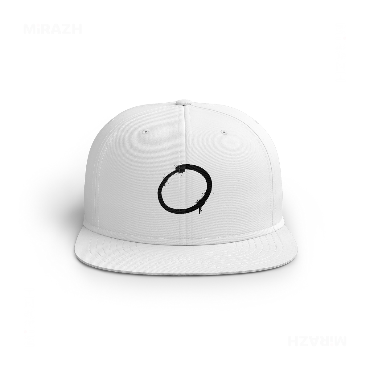 OpenCircle Snapback Caps 01 White DTF