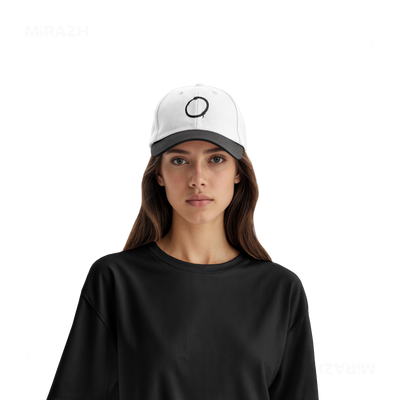 OpenCircle Snapback Caps 07 White Black DTF