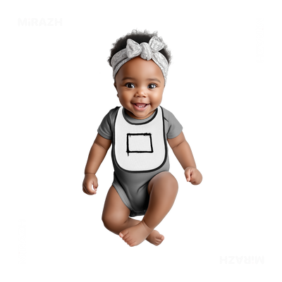 OpenSquare Baby Bibs 04 White Black