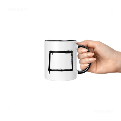 OpenSquare Ceramic Mug 06 White Black