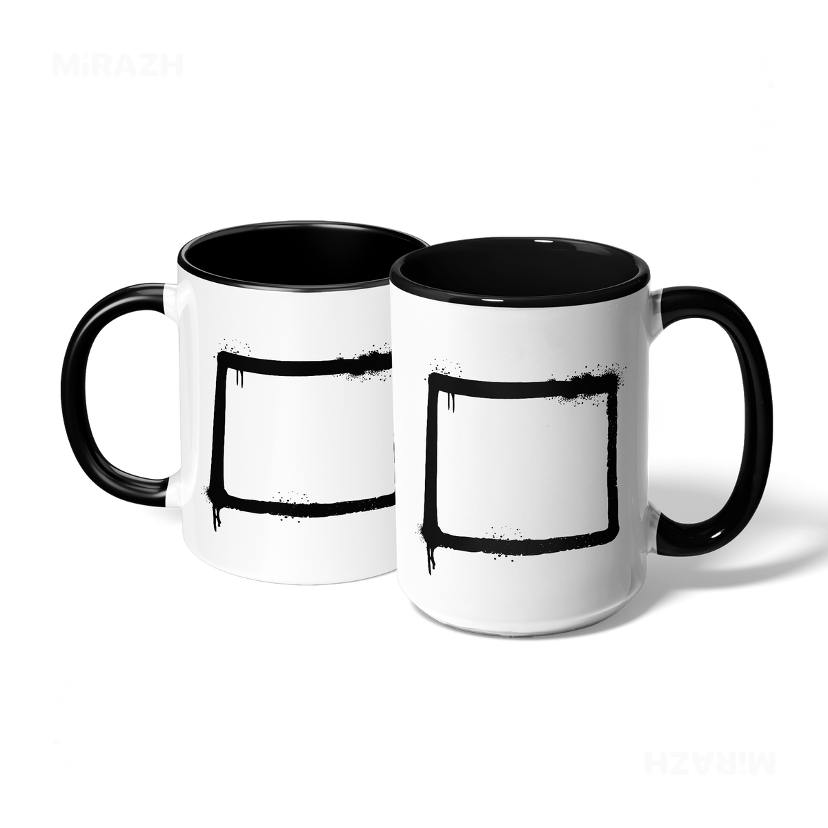 OpenSquare Ceramic Mug 07 White Black
