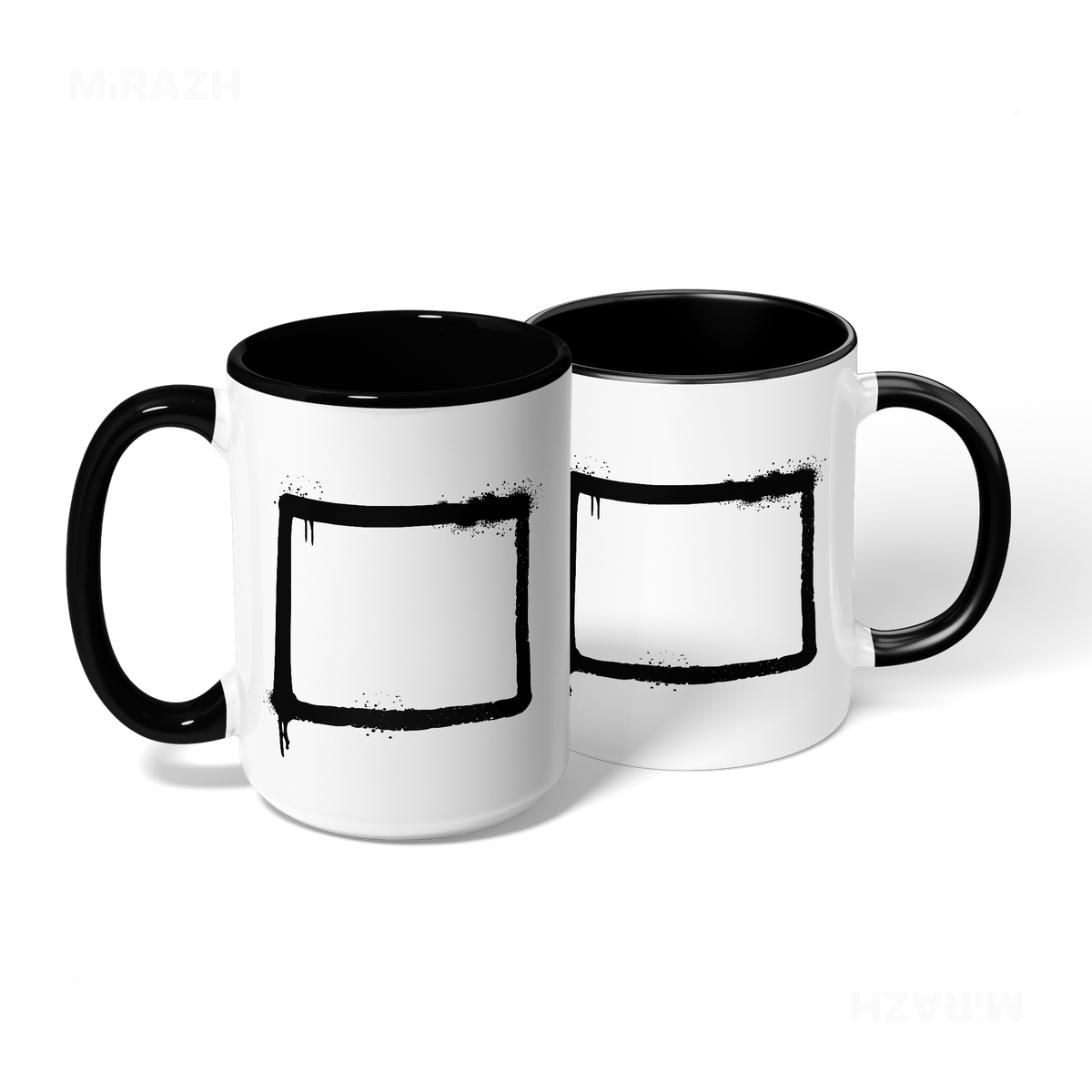 OpenSquare Ceramic Mug 08 White Black
