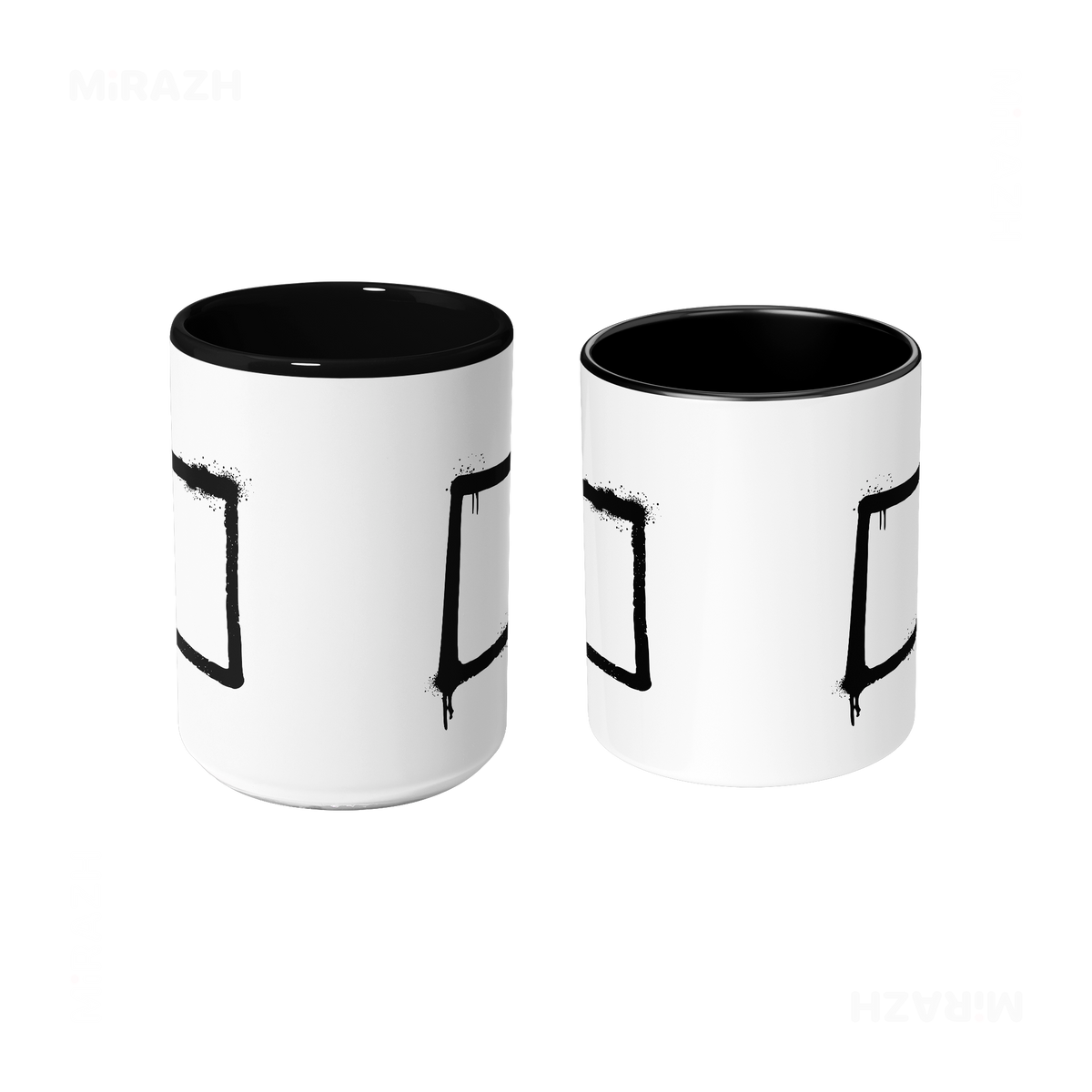 OpenSquare Ceramic Mug 09 White Black