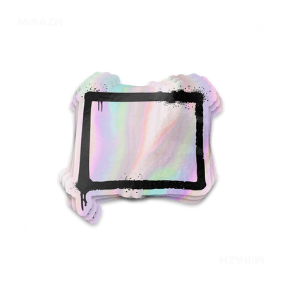 OpenSquare Die Cut Holographic Sticker 01