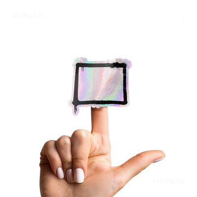 OpenSquare Die Cut Holographic Sticker 02