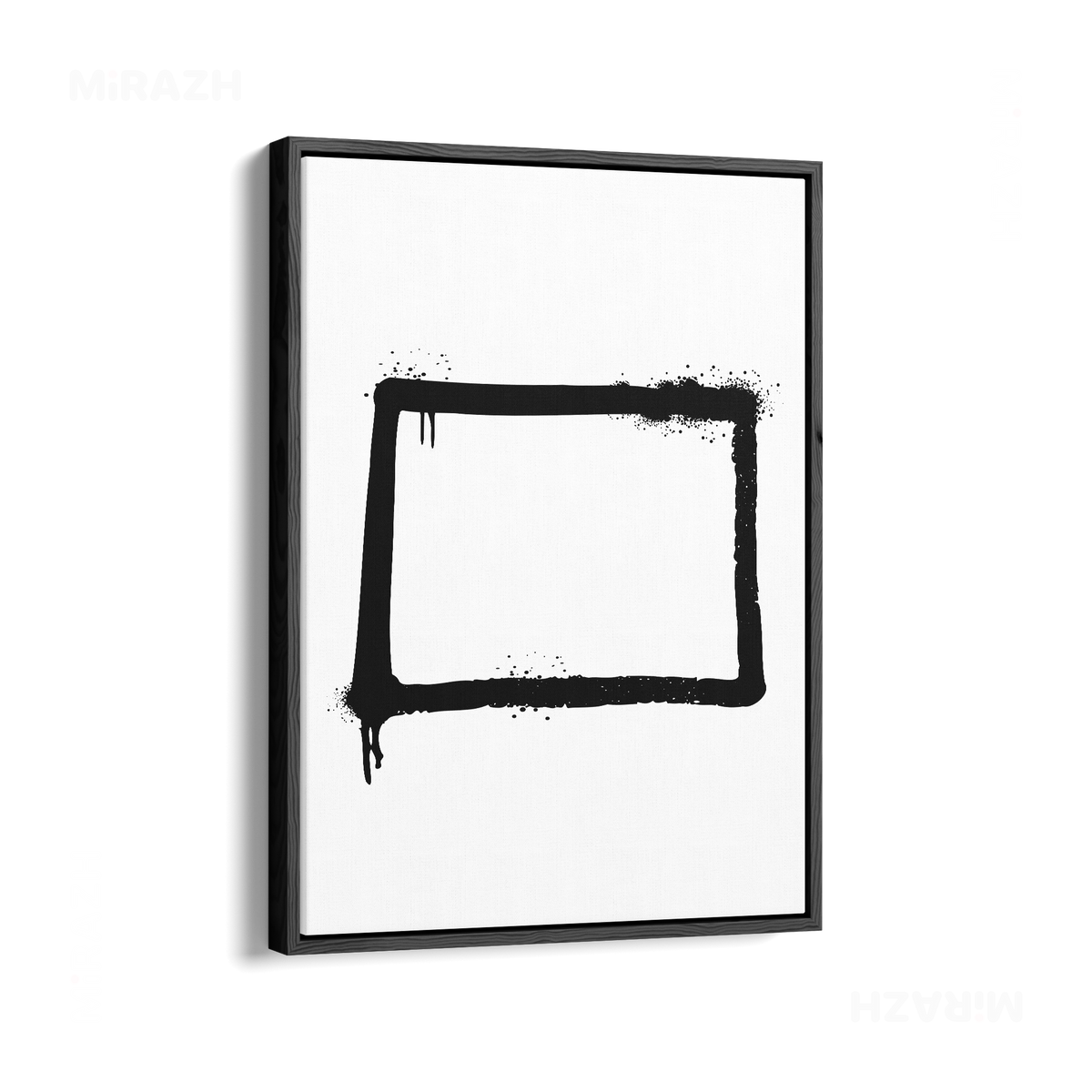 OpenSquare Framed Canvas 01 Black Wood