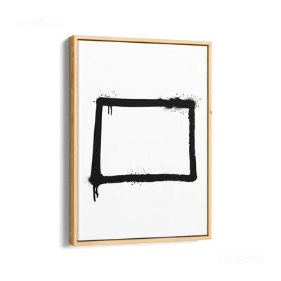 OpenSquare Framed Canvas 01 Natural Wood