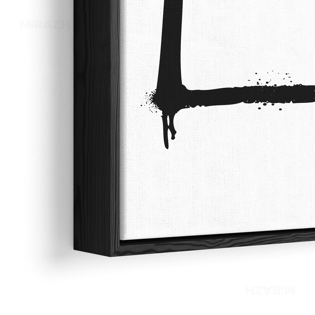 OpenSquare Framed Canvas 02 Black Wood