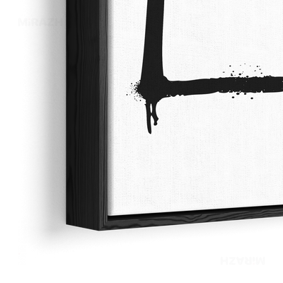 OpenSquare Framed Canvas 02 Black Wood