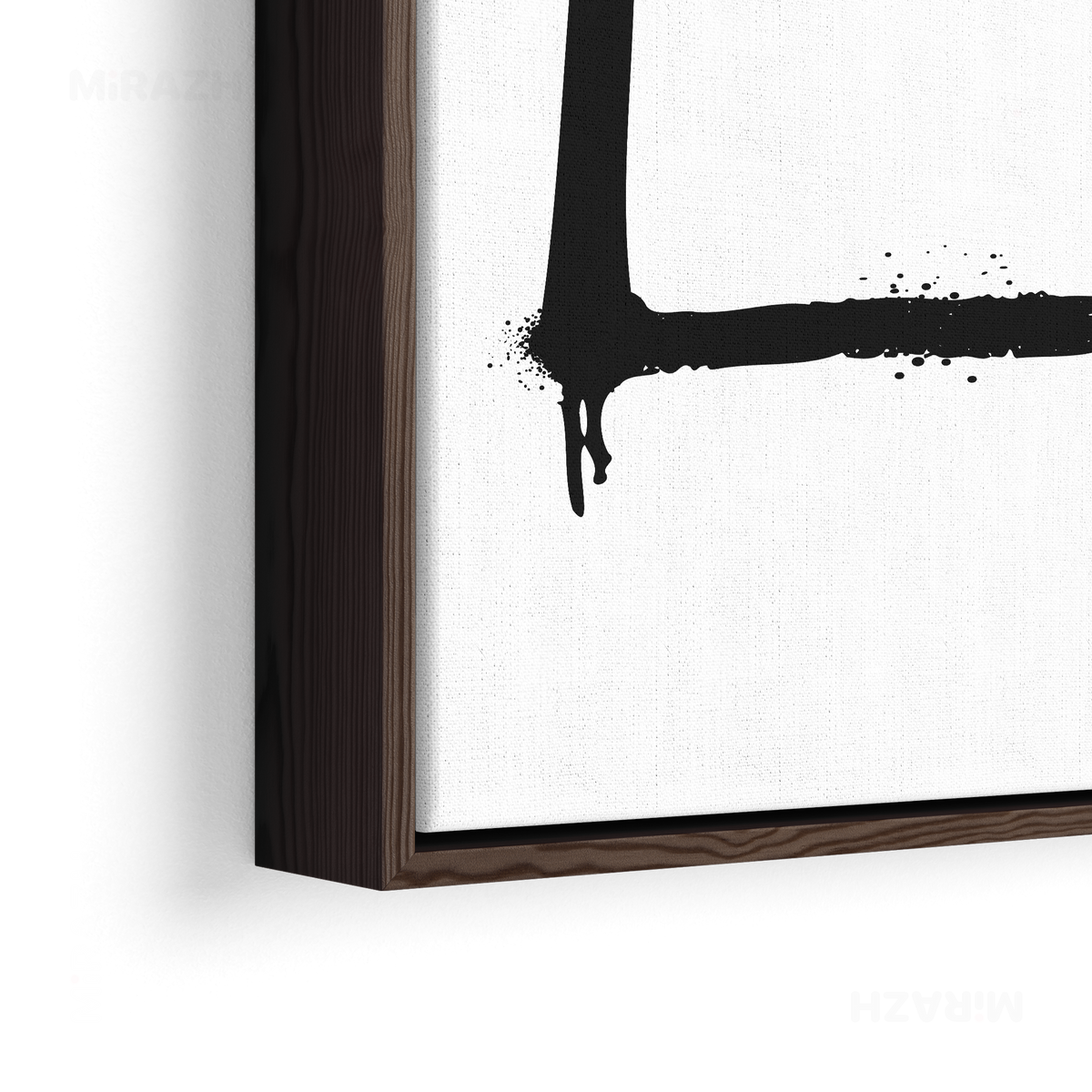 OpenSquare Framed Canvas 02 Dark Wood