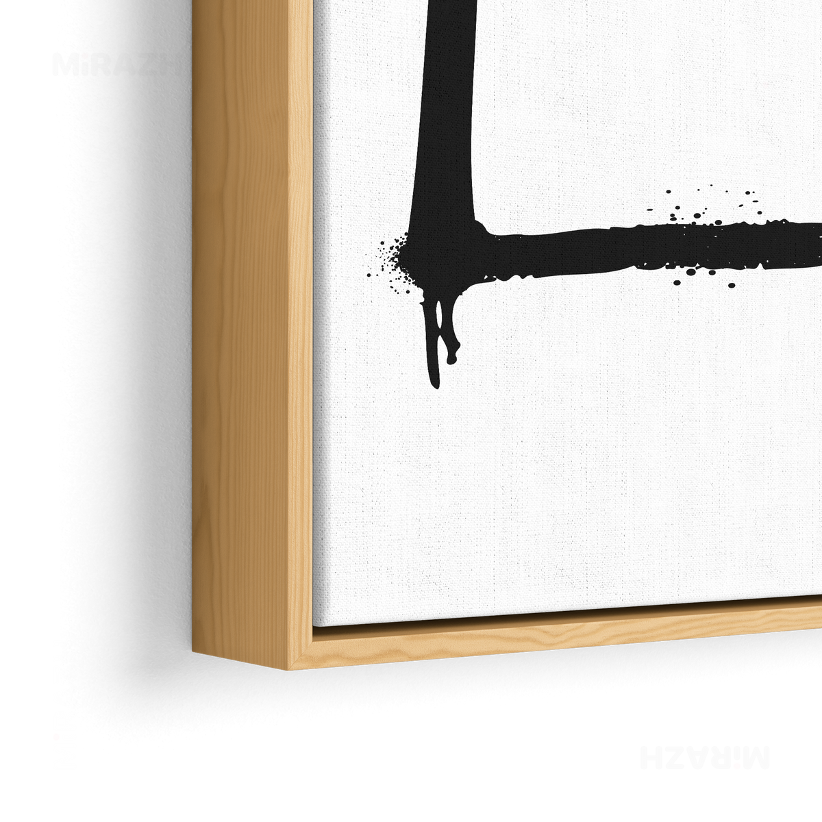 OpenSquare Framed Canvas 02 Natural Wood