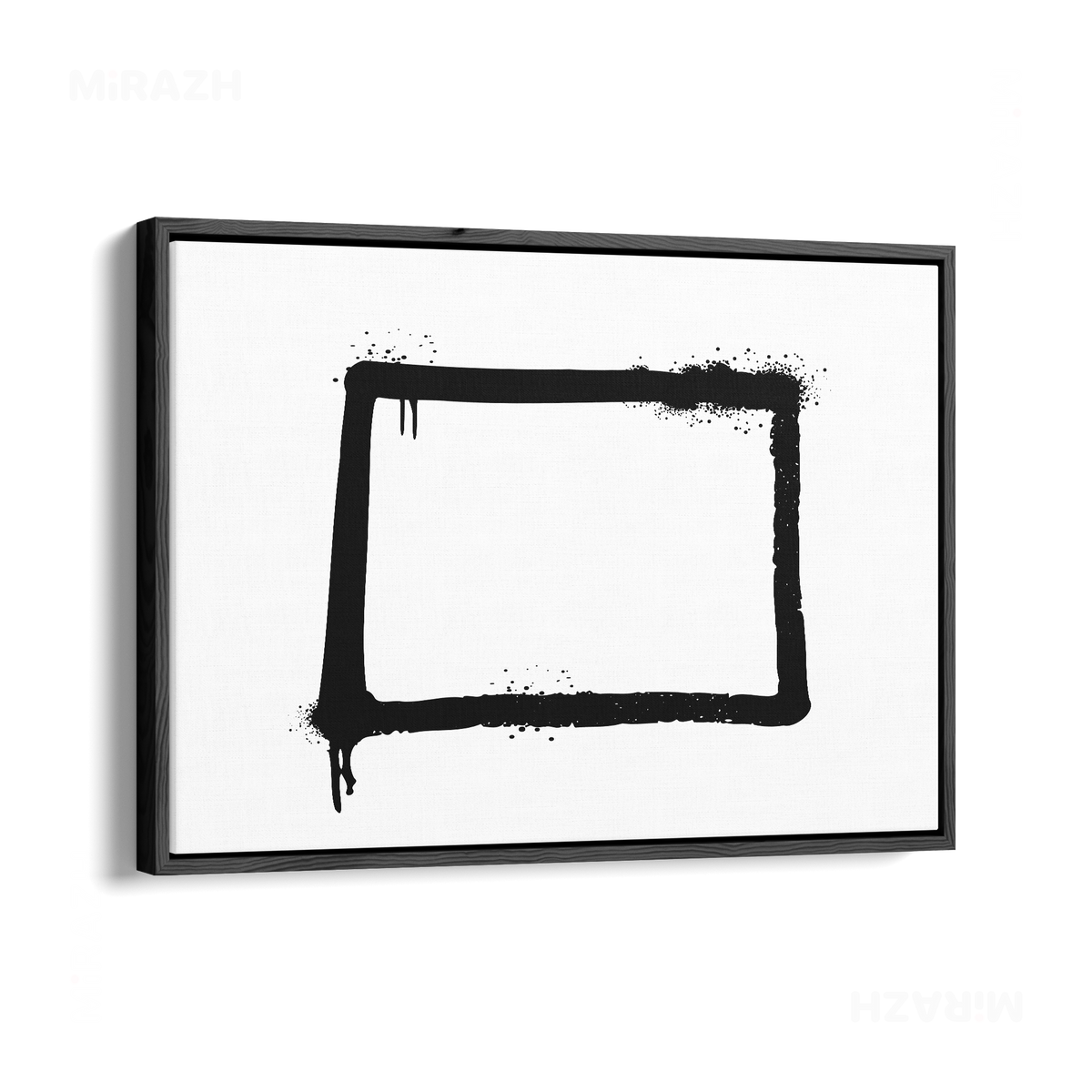 OpenSquare Framed Canvas 03 Black Wood