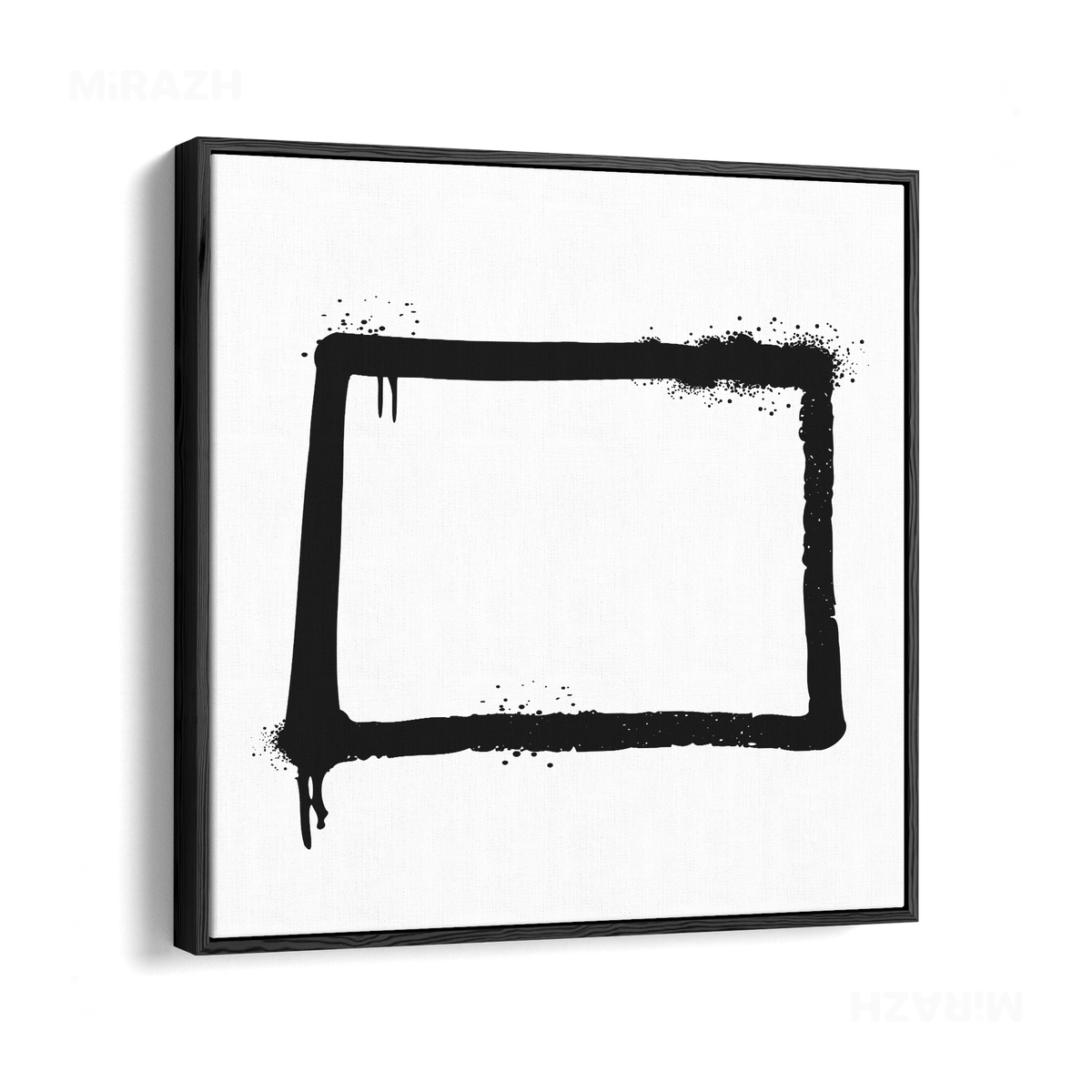 OpenSquare Framed Canvas 04 Black Wood
