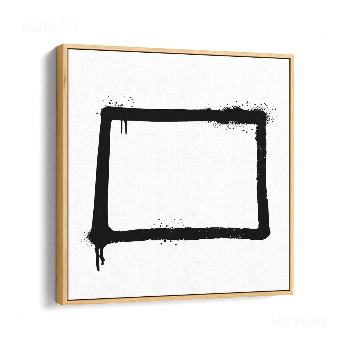 OpenSquare Framed Canvas 04 Natural Wood