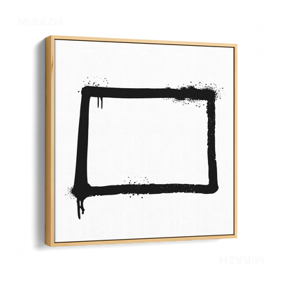 OpenSquare Framed Canvas 04 Natural Wood