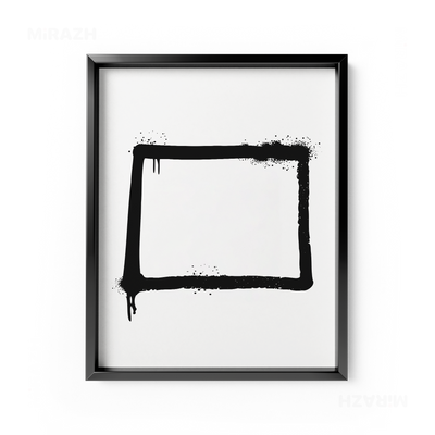 OpenSquare Framed Poster 01 Black Aluminum
