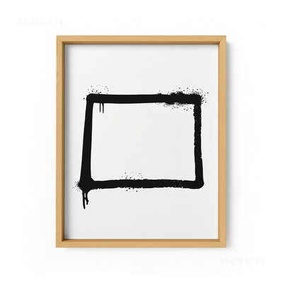 OpenSquare Framed Poster 01 Natural Wood