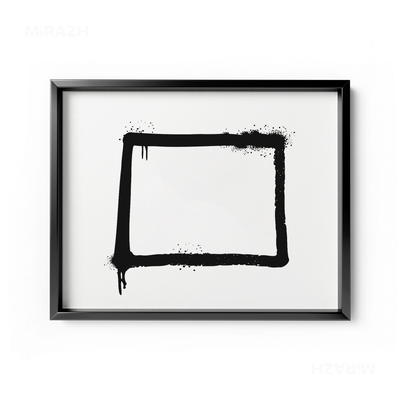 OpenSquare Framed Poster 03 Black Aluminum