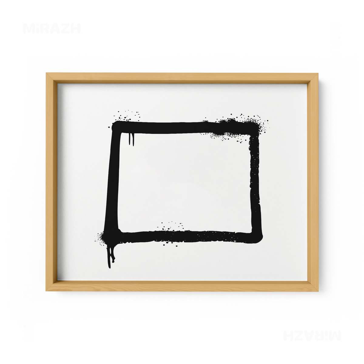 OpenSquare Framed Poster 03 Natural Wood