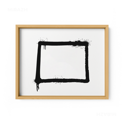 OpenSquare Framed Poster 03 Natural Wood