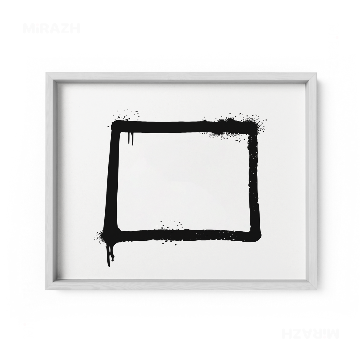 OpenSquare Framed Poster 03 White Wood