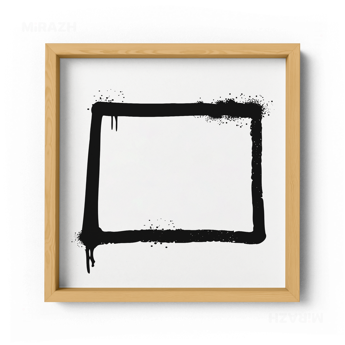 OpenSquare Framed Poster 04 Natural Wood