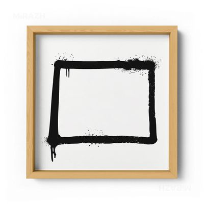 OpenSquare Framed Poster 04 Natural Wood