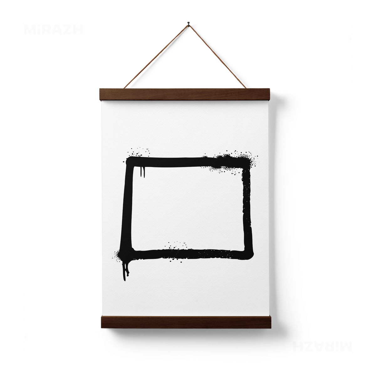 OpenSquare Magnetic Hanger Poster 01 Dark Wood