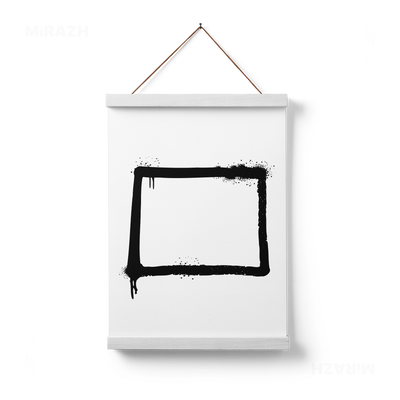 OpenSquare Magnetic Hanger Poster 01 White Wood