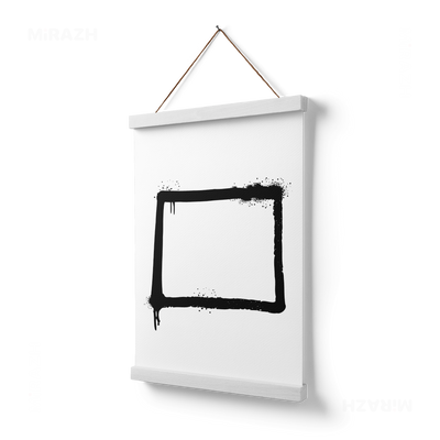 OpenSquare Magnetic Hanger Poster 03 White Wood