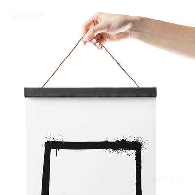 OpenSquare Magnetic Hanger Poster 05 Black Wood
