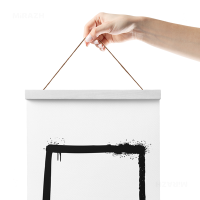 OpenSquare Magnetic Hanger Poster 05 White Wood