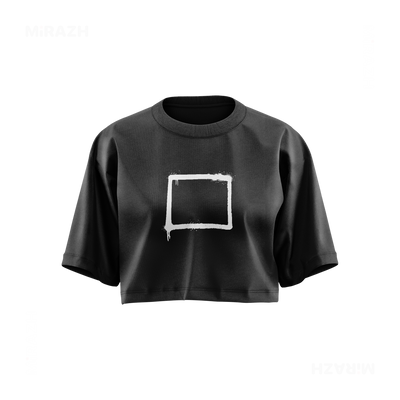 OpenSquare Over Sized Crop Top 01 Faded Black