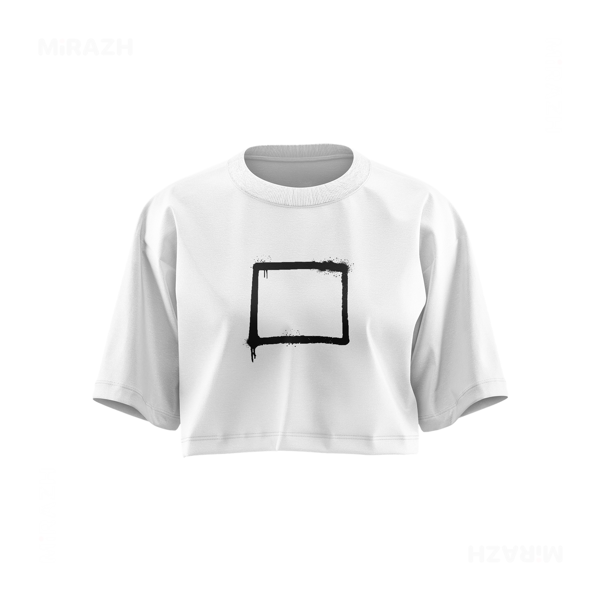 OpenSquare Over Sized Crop Top 01 White