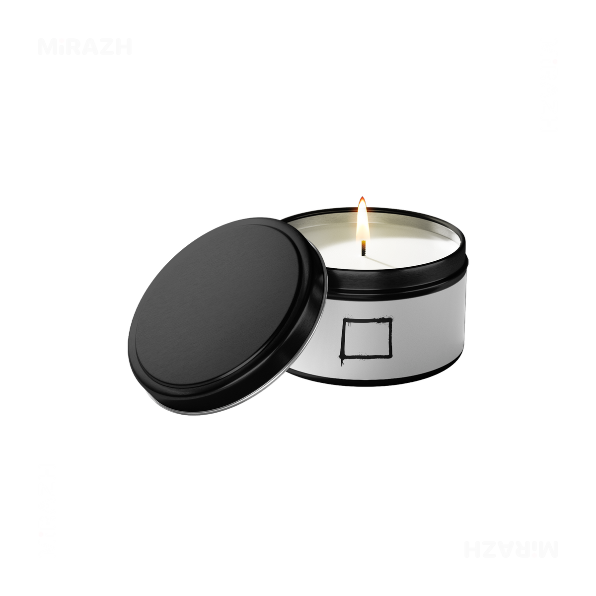 OpenSquare Tin Candle 01 Black
