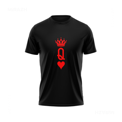QueenOfHearts Adult T Shirt 01 Black