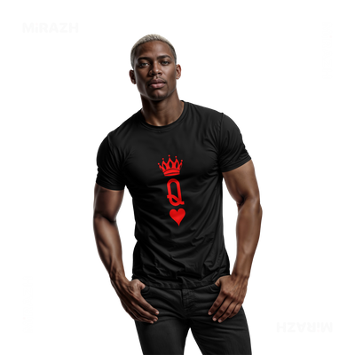 QueenOfHearts Adult T Shirt 02 Black