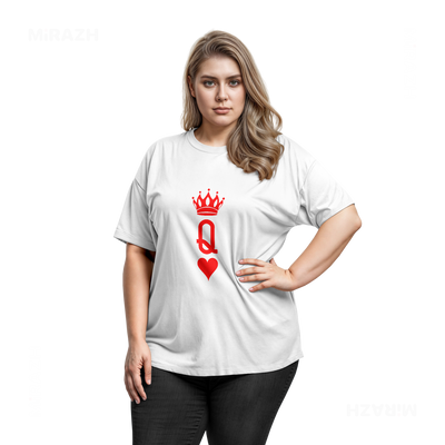 QueenOfHearts Adult T Shirt 03 White