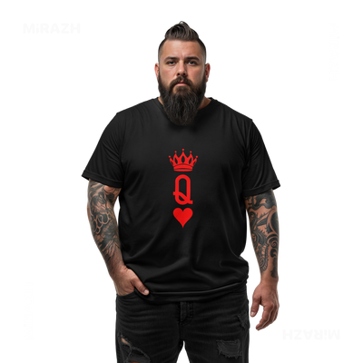 QueenOfHearts Adult T Shirt 05 Black