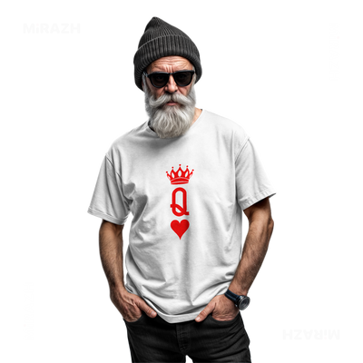 QueenOfHearts Adult T Shirt 06 White