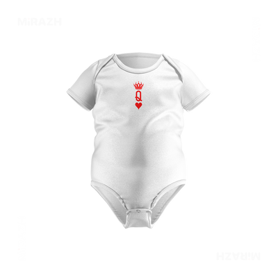 QueenOfHearts Baby Onesies 01 White