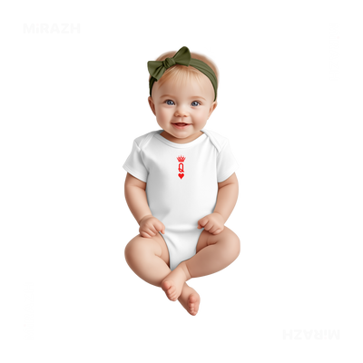 QueenOfHearts Baby Onesies 02 White