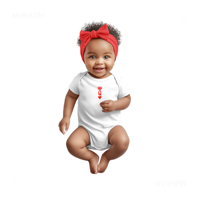 QueenOfHearts Baby Onesies 04 White