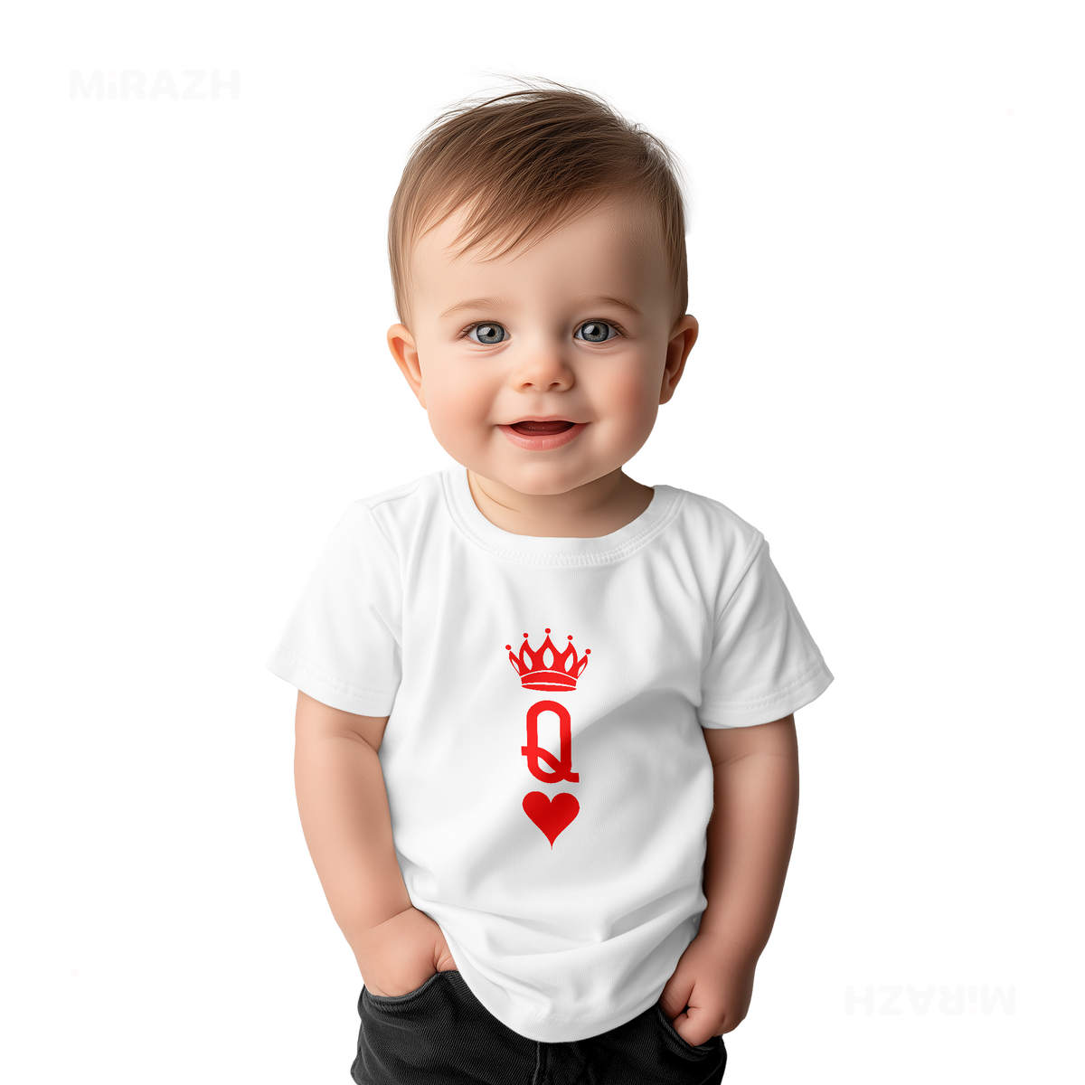 QueenOfHearts Baby T Shirt 03 White