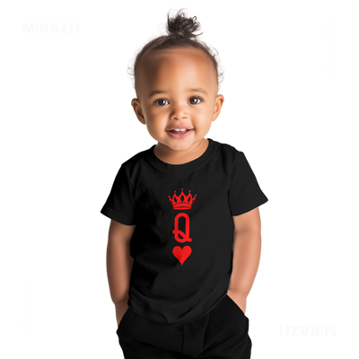 QueenOfHearts Baby T Shirt 04 Black