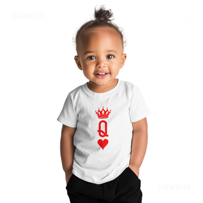 QueenOfHearts Baby T Shirt 04 White