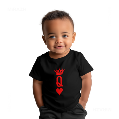 QueenOfHearts Baby T Shirt 05 Black